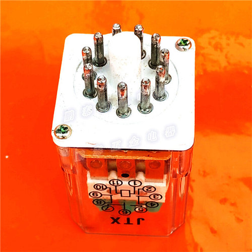 JTX-3C小型中间继电器11脚电磁继电器配座套继电器3开3常