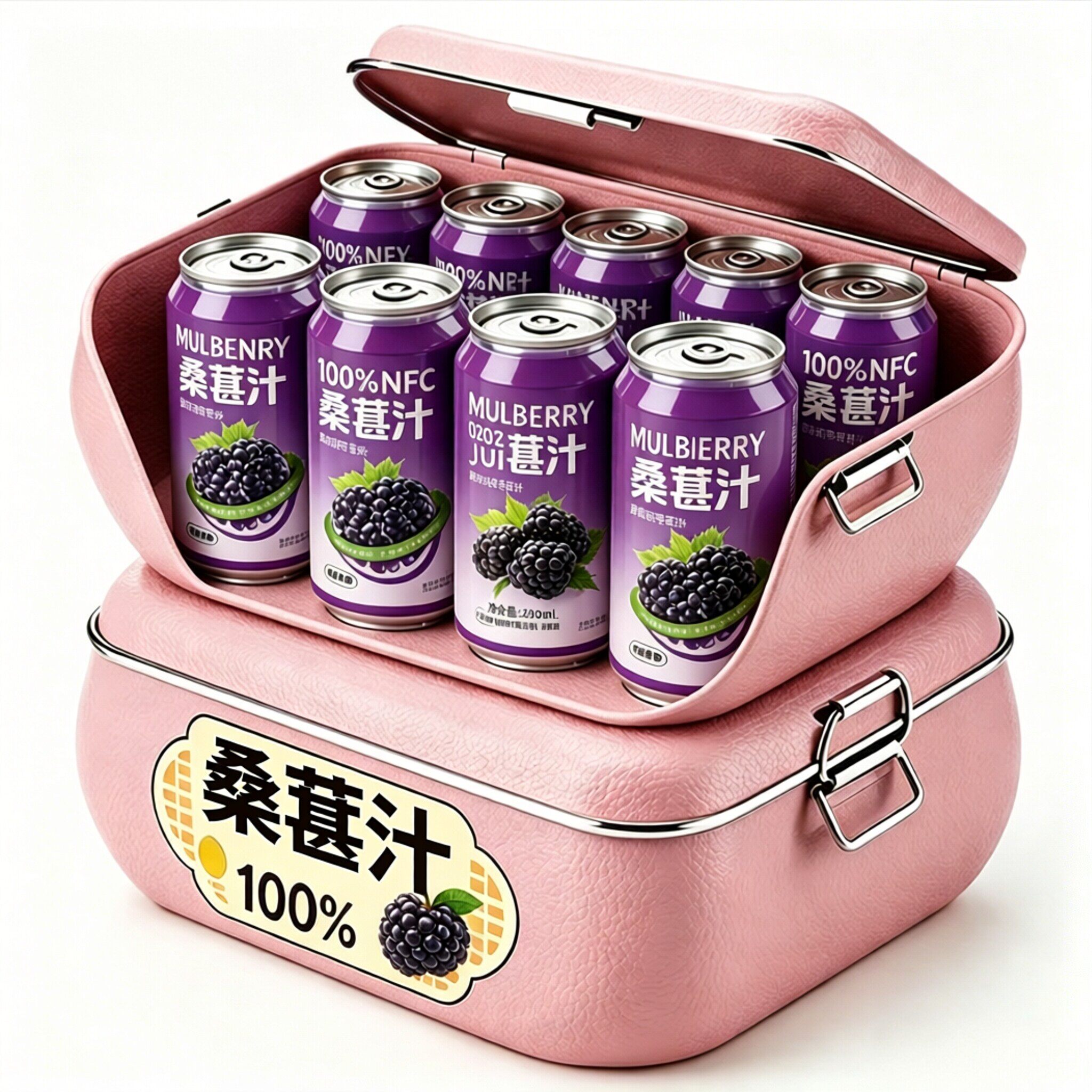 商超同款100%NFC桑葚汁原浆官方旗舰店纯鲜果压榨果蔬汁整箱正品