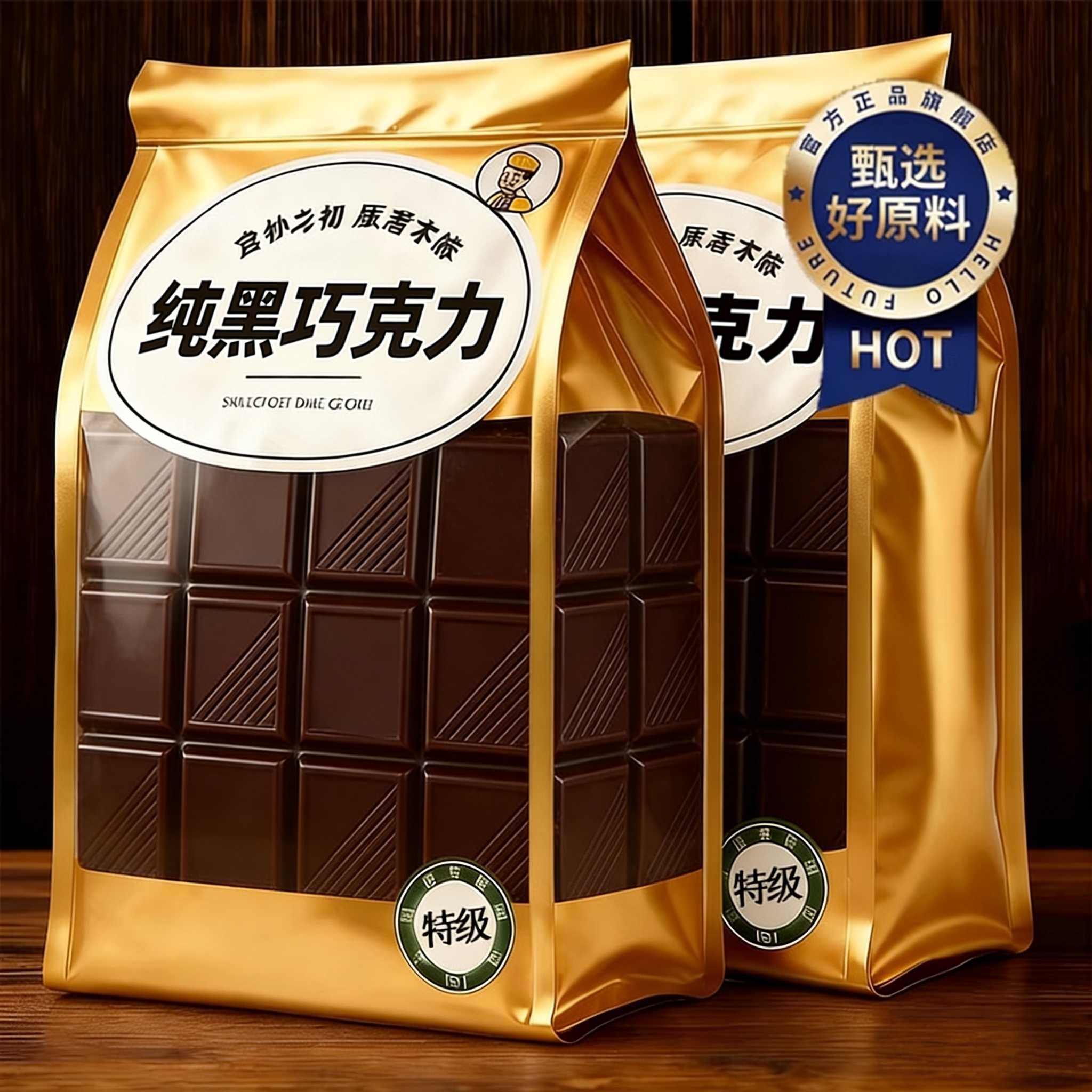 【央妈推荐】无糖0脂纯黑巧克力