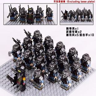 星际战士战锤40K克里格死亡士兵团帝国骑士军事积木人仔男孩玩具