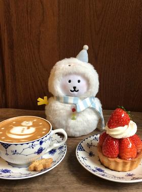 自嘲熊娃衣10厘米雪人套装棉花娃娃公仔玩偶努努体海星体换装衣服