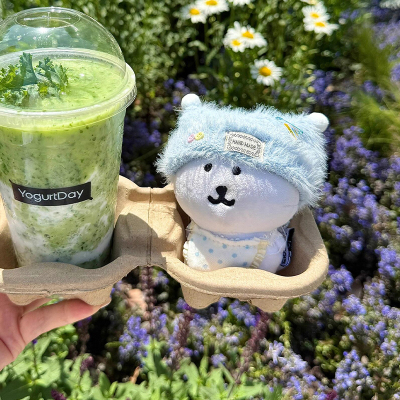 13厘米自嘲熊娃衣帽子口水巾套装