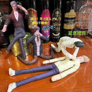 抽象老鼠干黎深玩偶定制明星周边铁丝骨架手脚可活动毛绒玩具人偶