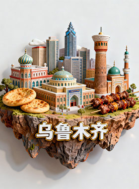 乌鲁木齐金属冰箱贴文创旅游纪念