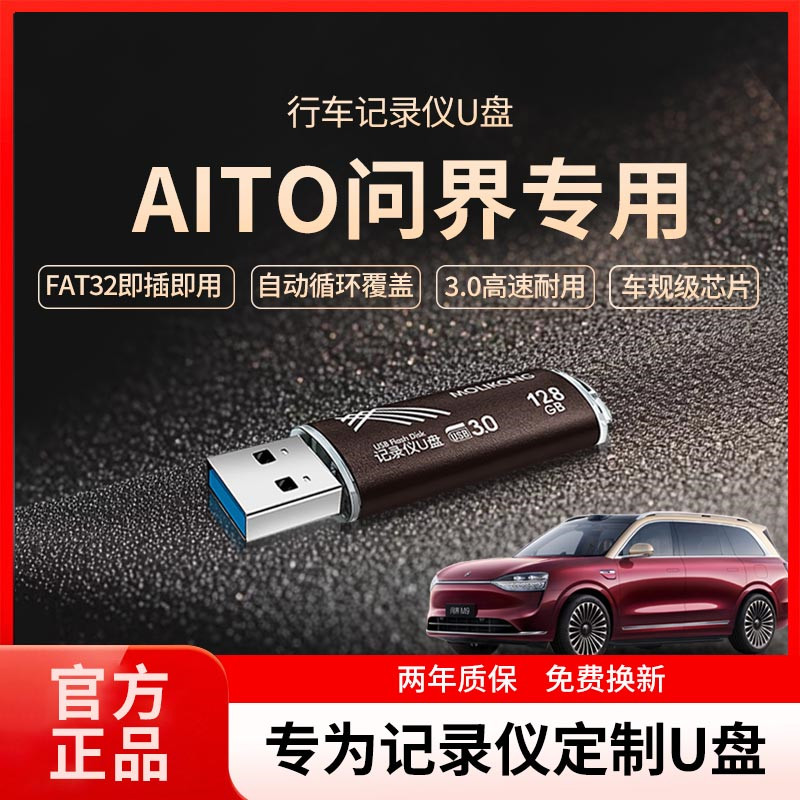 适用问界M5/M7行车记录仪U盘哨兵