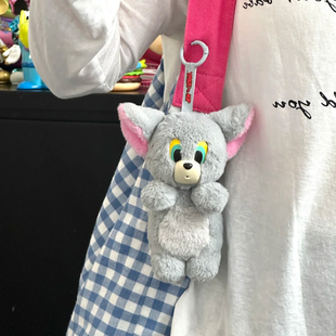 【现货】华纳猫和老鼠汤姆宝宝圣诞礼物DIY毛绒挂件娃娃背包公仔