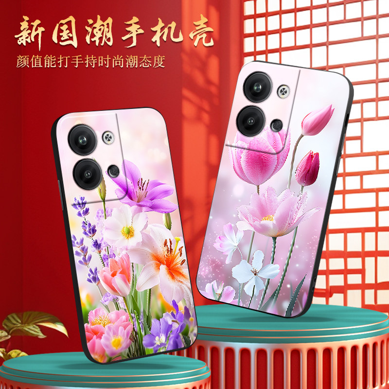 luckrider适用于opporeno9pro手机壳Ren09pro唯美pgx110仙女PGX110春日氛围感reno9硅胶oopr9P保护套phm110韩