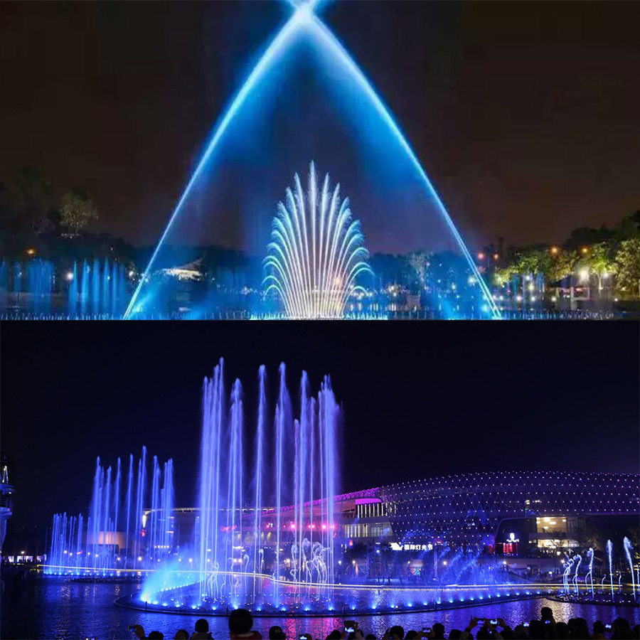 音乐水景喷泉设计施工喷泉设备喷泉工厂 数字水帘 元宇宙在线工厂