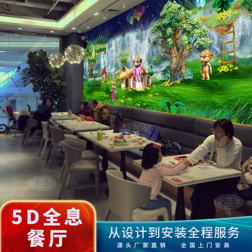 沉浸式投影3d全息餐厅5D光影宴会厅清吧墙面地面互动融合设备 - 封面