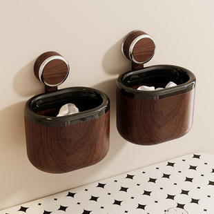 桌面壁挂两用吸盘垃圾桶卫生间洗脸巾收纳桶卧室床头柜迷你小纸篓