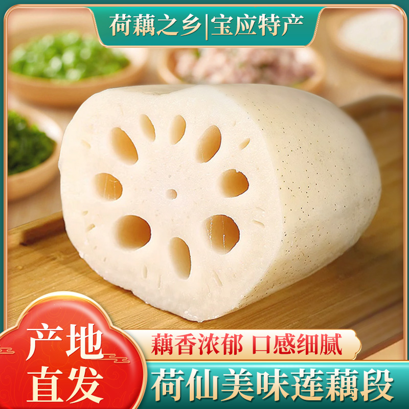 荷仙莲藕段新鲜去皮火锅煲汤食材