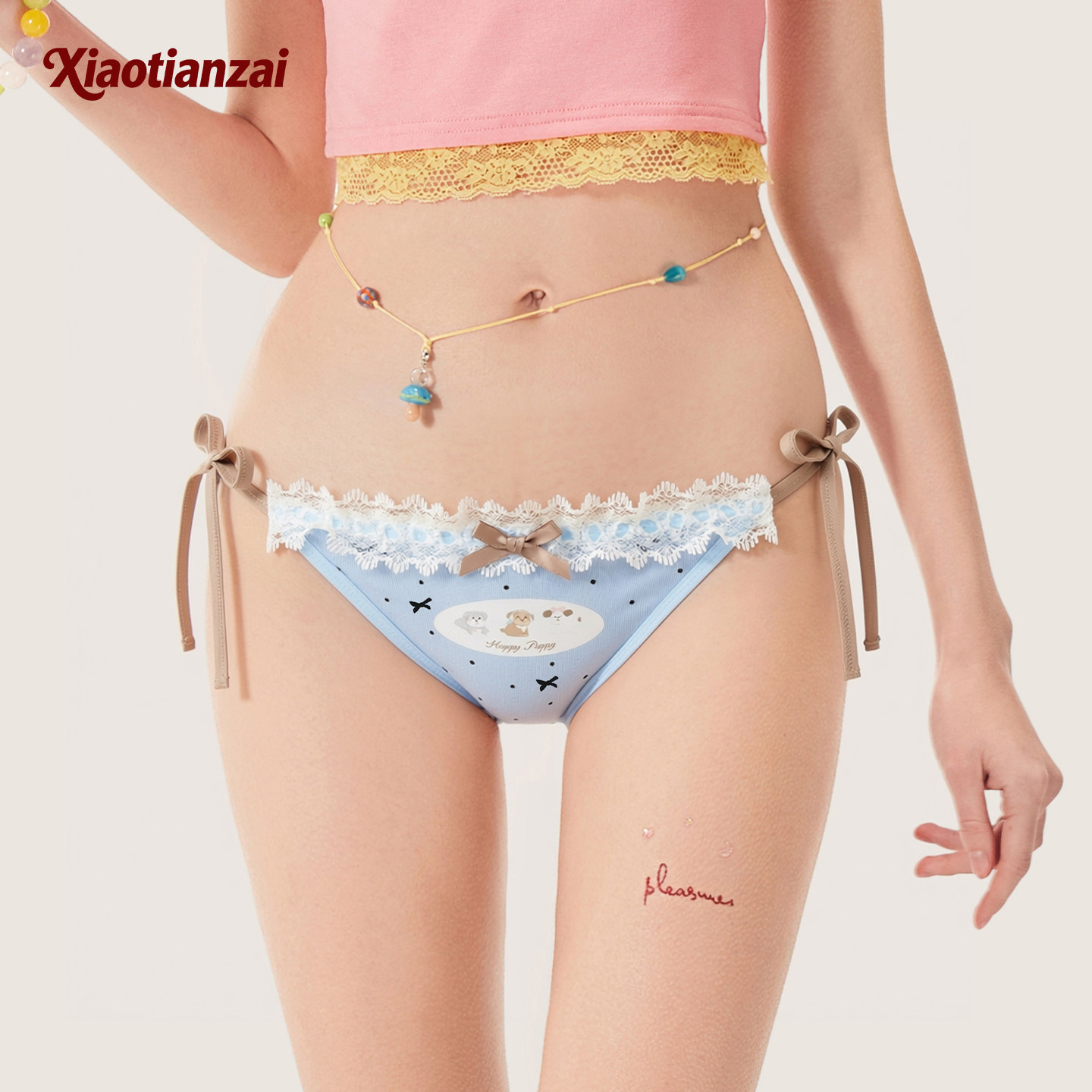 【雾蓝稚犬】小甜崽*可爱风卡通风纯棉女裤高颜值内裤女2026新款