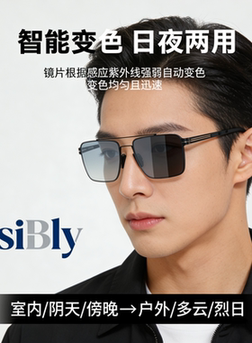 2026新款变色墨镜超轻一镜两用