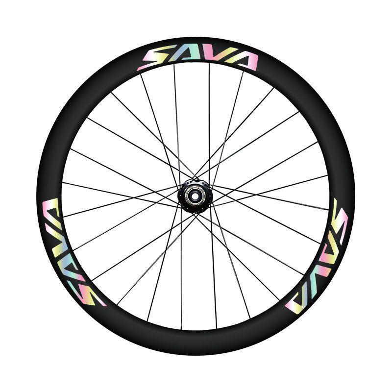 SAVA公路车战 风A7激光鹰眼轮组贴纸自行车轮组个性定制改色防水
