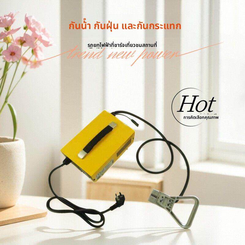 电动叉车观光车24v36v60v72v萨美特智能充电器巡逻车48V25A充电机