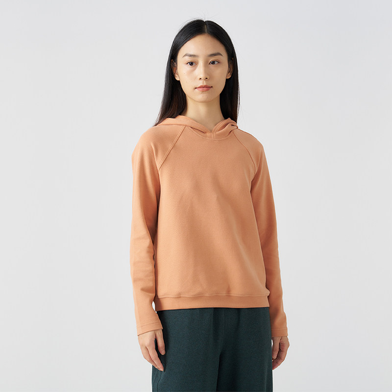 klee klee春秋女装环保棉牦牛绒纯色百搭实穿耐看连帽卫衣长袖