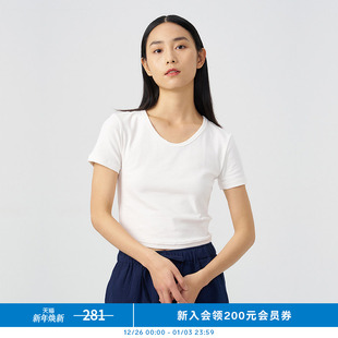 T恤K0241TS04 环保棉紧身短袖 klee klee女装
