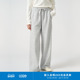 环保棉丝瓜条针织布松紧百搭直筒裤 klee klee25春女装 K0251PA02