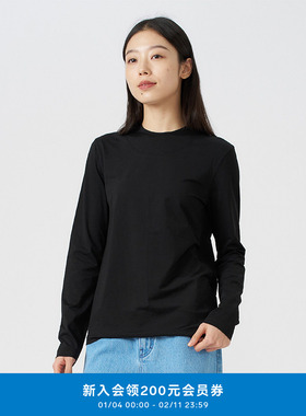 klee klee女装环保棉弹力柔感半高领T恤K0243TS13