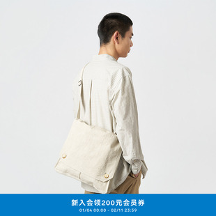 klee klee25春男装天日干棉麻邮差包圣诞礼物新年礼物K2251BA02