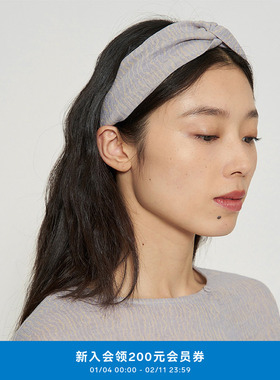 klee klee女装环保棉双层提花纱布发带圣诞礼物新年礼物K4243GR01