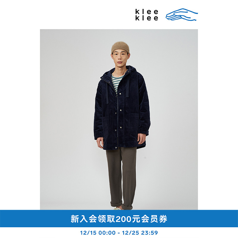 灯芯绒派克大衣KleeKlee