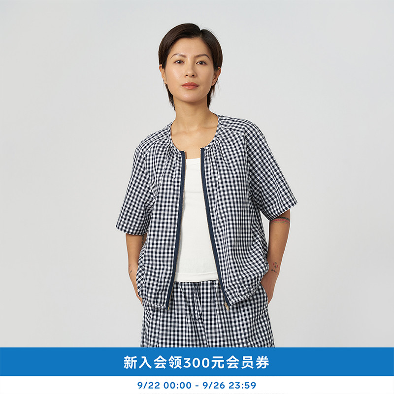 kleeklee泡泡纱夹克式衬衫