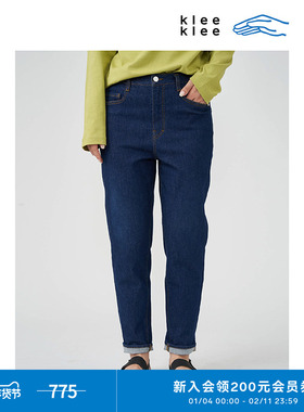 klee klee 女装环保棉经典牛仔锥裤K0223PA20