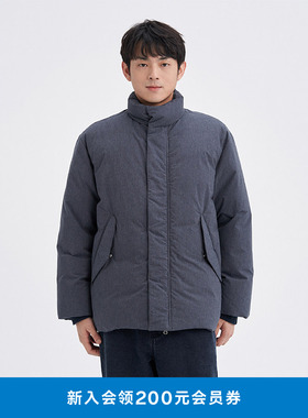 klee klee秋冬男装环保棉保暖立领简约休闲羽绒外套K1253DO03