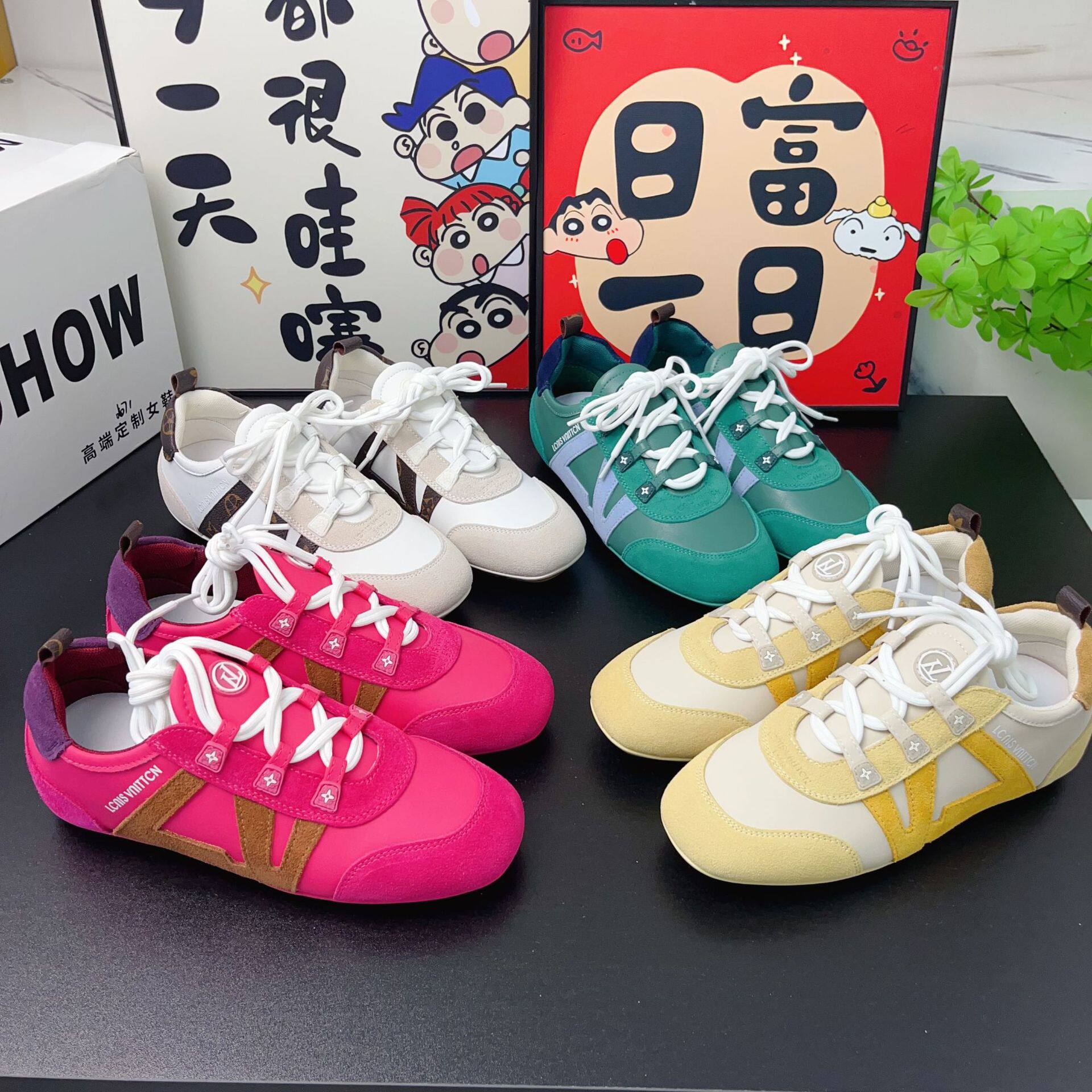 宋茜金晨同款芭蕾舞鞋平底休闲德训鞋女2025新款真皮复古运动板鞋