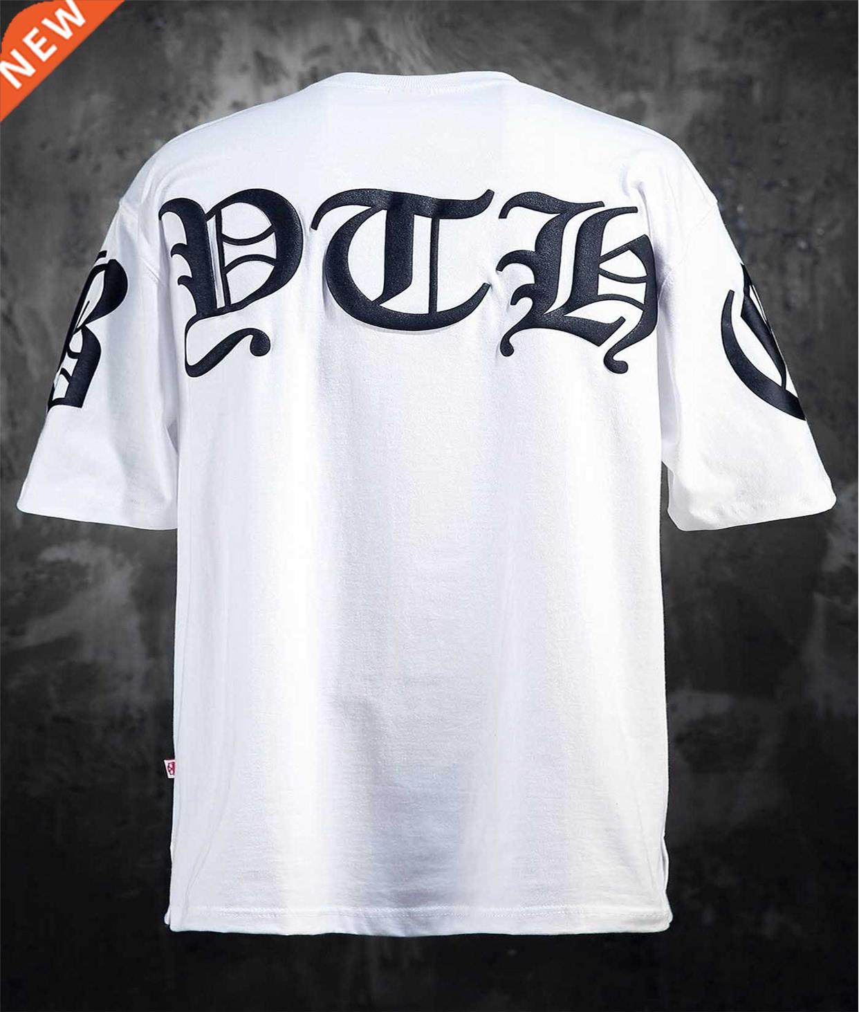 2022 summer new t-shirt man sanskrit hip hop fitness men t-s