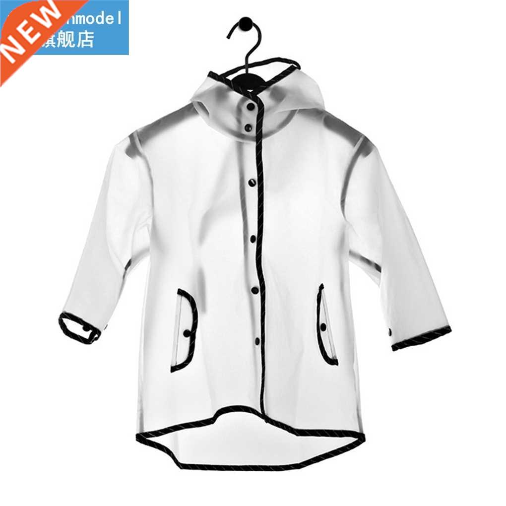 Fashion Boy Girl Children Raincoat Tassel Hooded Waterproof