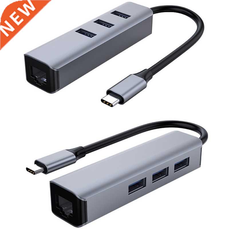 3 USB Ports Hub Splitter Ethernet RJ45 LAN Adapter Free Driv