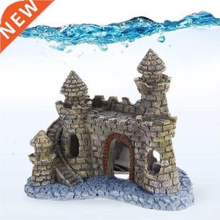 Resin Decoration Aquarium Castle Landscape Fish Tank