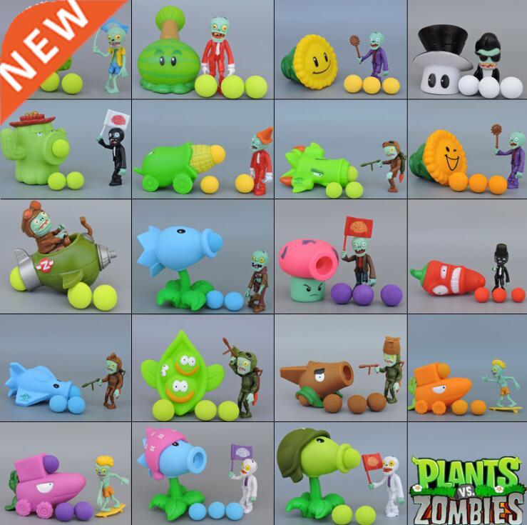 HO PVZ Peashooter PVC Action anime Figure Model Toy Gifts To