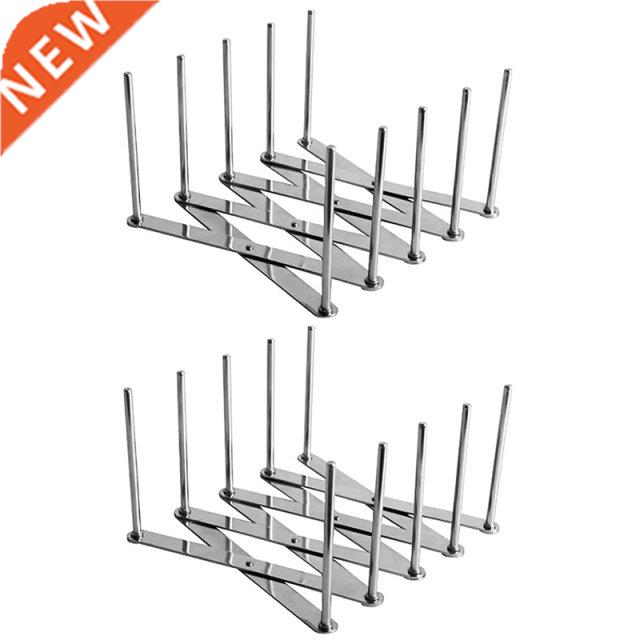 2 Pack Extendale Pot Lid Holders Multipurpose Steer Rack
