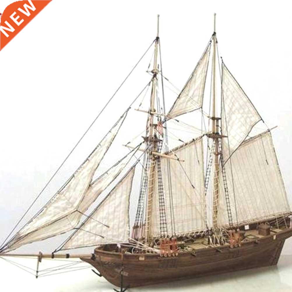 1 Set Assembling Building Kits Ship Model Wooden Sailboat To