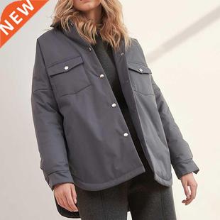 Parkas Spring Down Belt Coa Fashion Women Collar Turn Tie