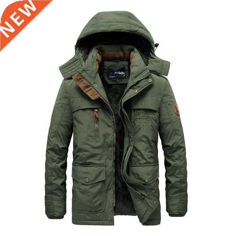 Winter Jacket Men Thick Padded Parka Fleece Liner Coat New F