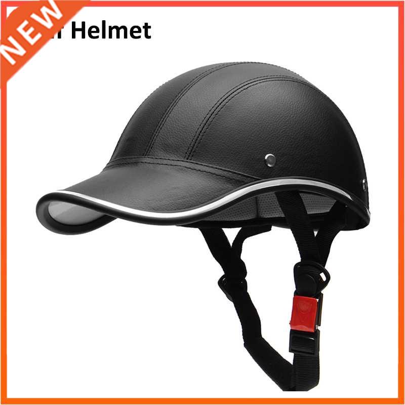 Motorcycle Bike Scooter Half Helmet Baseball Cap Style Safet