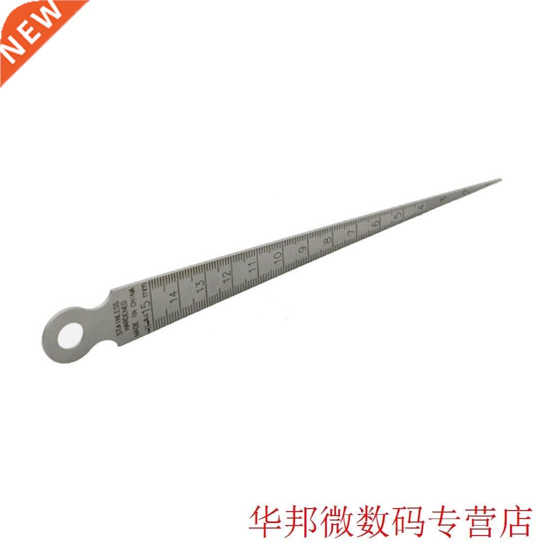 Top Stainless Steel 1-15mm Metric Taper Gauge Aperture Scale