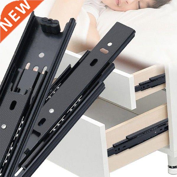 2pcs Drawer Slide Rail Three Section Thick Dping Dper