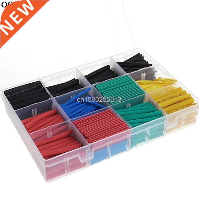 530Pcs 2:1 Heat Shrink Tubing Tube Sleeving Wrap Cable Wire 服饰配件/皮带/帽子/围巾 DIY编织材料包 原图主图