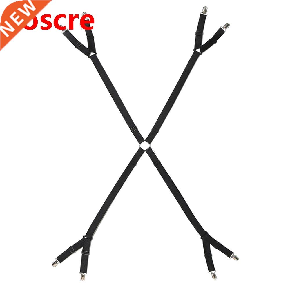 one set crisscross djustble bed/fitted sheet strps suspen