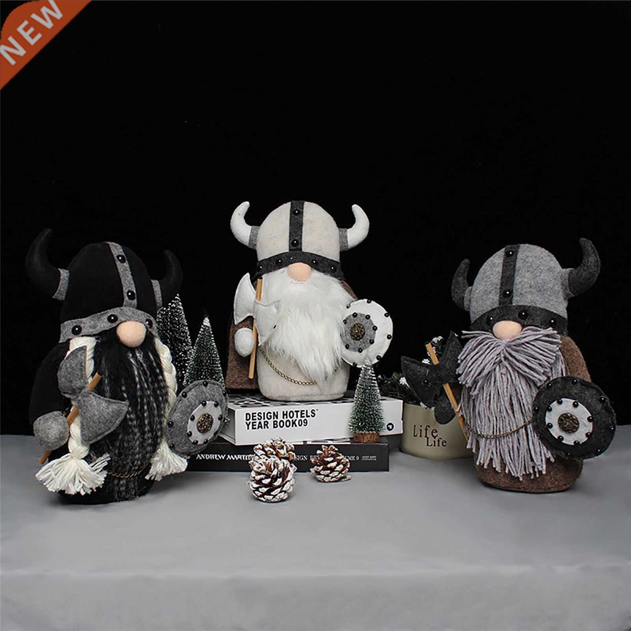 Faceless Old Man Stuffed Doll With Knight Dwarf Viking