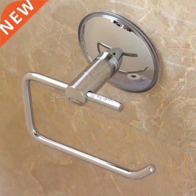 New Stainless Steel Toilet Roll Tissue Paper Holder+Suction