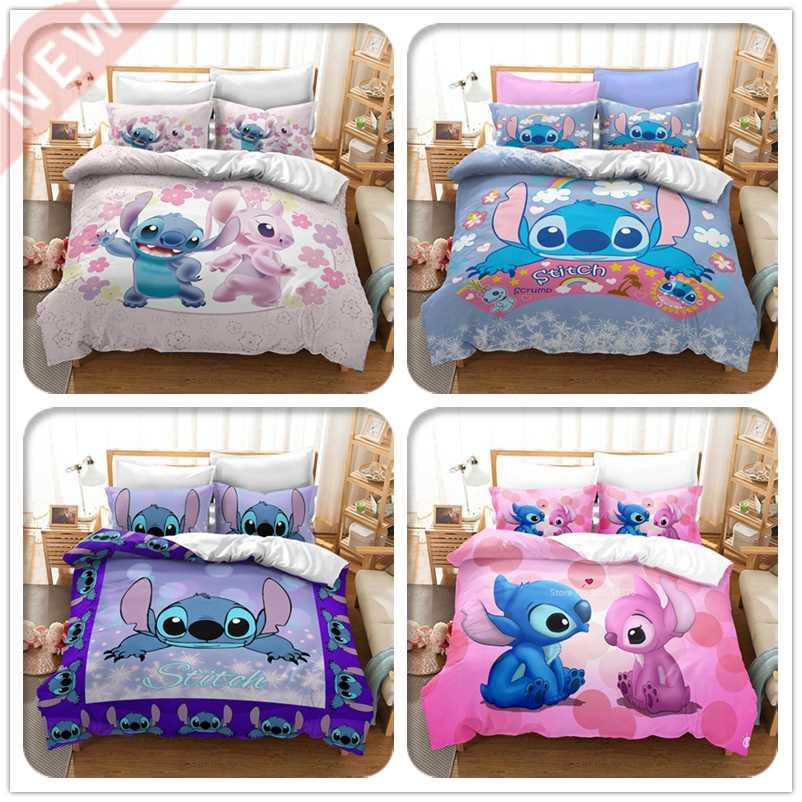 Lilo & Stitch 3d Pattern Duvet Cover Set Pillowcase Bedd