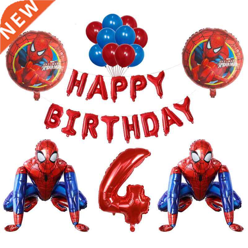 3d foil super hero balloon spiderman birthday party decorati