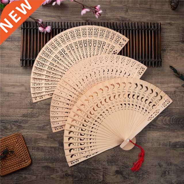 1Pc Personalized Engraved Wood Folding Hand Fan Wedding Pers