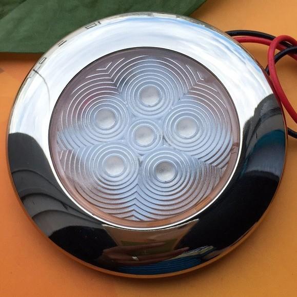 E012071白光 游艇船舶用灯 室内 LED 天花吸顶灯 圆顶灯 12VDC/1W